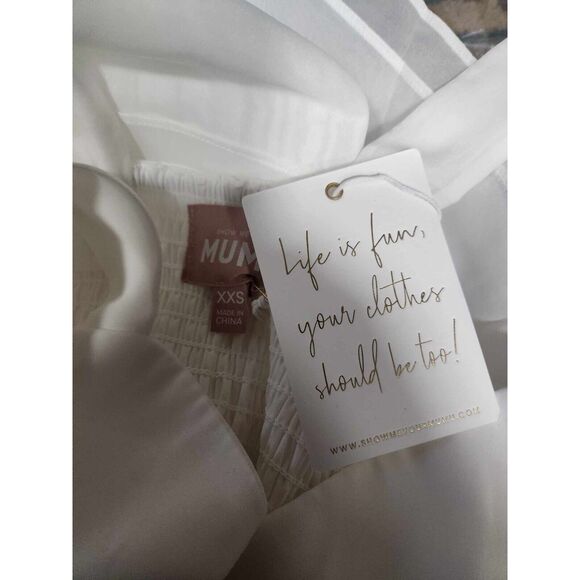 Show Me Your MuMu White Oranganza Bride Cosmopolitan Midi Dress Size Xxs. B26 - Picture 10 of 13